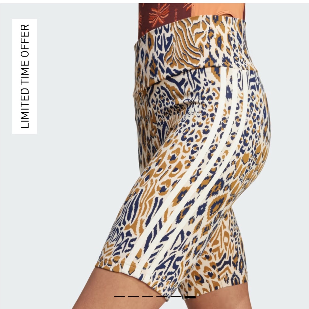 FARM Rio Blue and Brown Bike Shorts